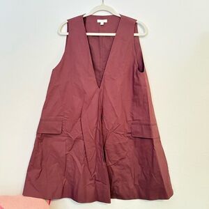 COS Burgundy Mini Dress